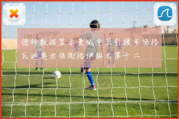 德转数据显示曼城中卫引援市场格瓦迪奥尔领衔格伊排名第十二